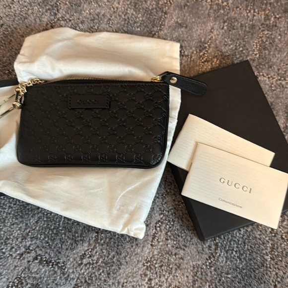 Gucci key case black logo print - Picture 1 of 9